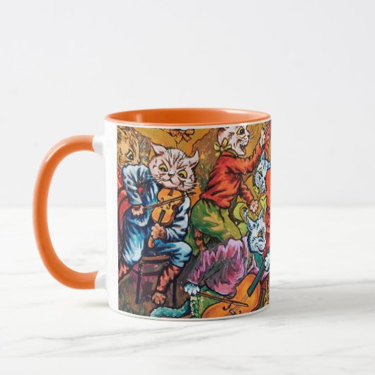 Die Band spielt, Louis Wain Tasse (Links)