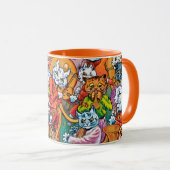 Die Band spielt, Louis Wain Tasse (VorderseiteRechts)