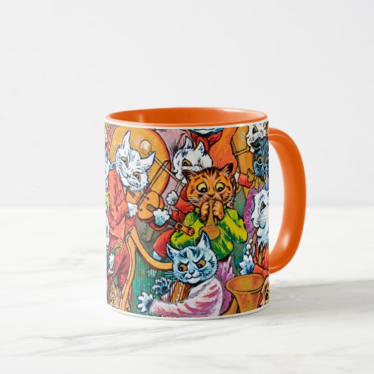 Die Band spielt, Louis Wain Tasse (VorderseiteRechts)
