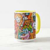 Die Band spielt, Louis Wain Tasse (VorderseiteRechts)