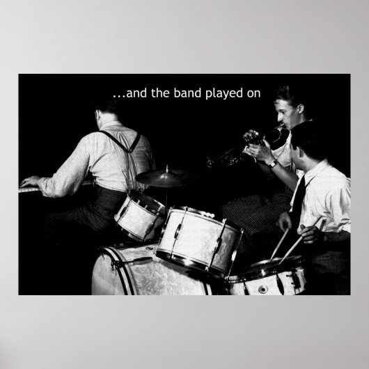 Die Band spielte auf 36 x 24 Poster (Vorne)