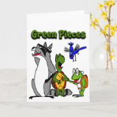 Die Bande "Grüne Stücke" von Gezeichnet Aquilina Karte (Gelbe Blume)