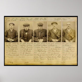 Die Bande nannte die Peaky Blinders, die in Poster