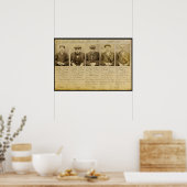 Die Bande nannte die Peaky Blinders, die in Poster (Küche)