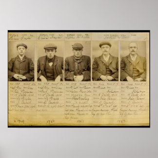 Die Bande nannte die Peaky Blinders, die in Poster