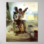 Die Banjo-Lehre von Henry Ossawa Tanner Poster (Vorne)