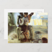 Die Banjo-Lehre von Henry Ossawa Tanner Postkarte (Vorne/Hinten)