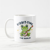 Die Banjo-Ribbit-Musik, Niedlicher Frosch spielen Kaffeetasse (Links)
