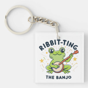 Die Banjo-Ribbit-Musik, Niedlicher Frosch spielen Schlüsselanhänger