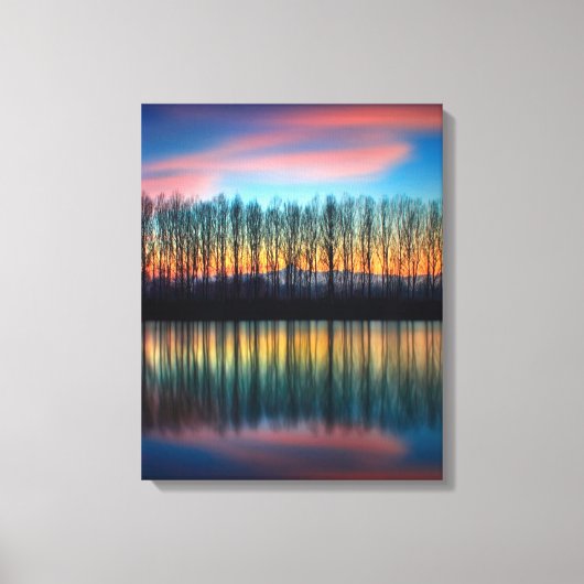 Die Bank der Po | Piemont Italien Leinwanddruck (Vorderseite)