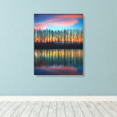 Die Bank der Po | Piemont Italien Leinwanddruck (Insitu (Holzboden))