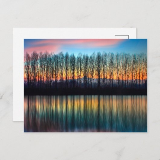 Die Bank der Po | Piemont Italien Postkarte (Vorne/Hinten)