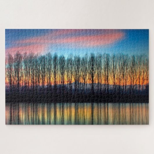 Die Bank der Po | Piemont Italien Puzzle (Horizontal)