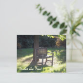 Die Bank Postkarte (Stehend Vorderseite)