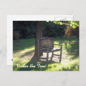 Die Bank Postkarte (Vorne/Hinten)