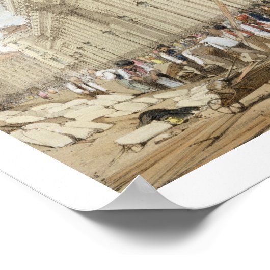 Die Bank von England, die auf das Mansion Ho blick Poster (Ecke)