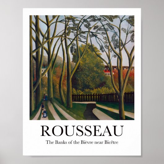 Die Banken der Bièvre bei Bicêtre von Rousseau Poster (Vorne)