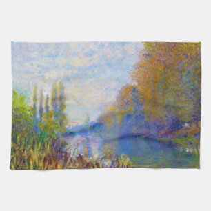 Die Banken der Seines im Herbst Claude Monet Küchentuch