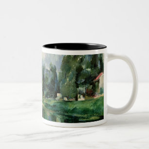 Die Banken des Marnes in Creteil, c.1888 Zweifarbige Tasse