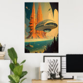 Die Banks des Omega-Posters (mit Zeichnend Bordbuc Poster (Heimbüro)