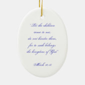 Die Baptismal Verzierung des Babys Keramikornament (Hinten)