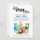 Die Bar Alocholic Drinks-Engagement-Party Einladung (Vorderseite)