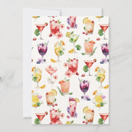 Die Bar-Dusche Einladung (Rückseite)