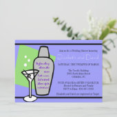 Die Bar-Dusche Einladung (Stehend Vorderseite)