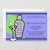 Die Bar-Dusche Einladung (Vorne/Hinten)