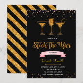 Die Bar-Dusche-Party Einladung (Vorne/Hinten)
