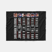 Die Bar Harris Versagte Funny Trump Politicit Fleecedecke (Vorderseite (Horizontal))