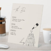 Die Bar mit dem Champagnerturm Sockelschild (In Situ)