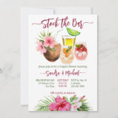 Die Bar tropische Sommerdusche Einladung (Vorderseite)