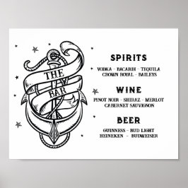 Die Bar Wedding Tradition Tattoo Anchor Poster