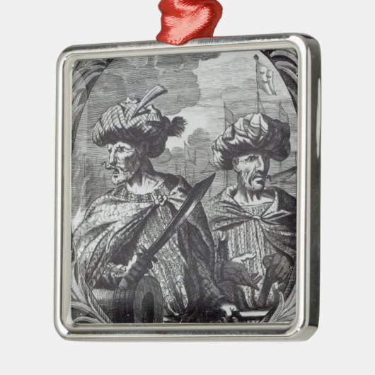 Die Barbarossa Brüder Silbernes Ornament (Links)