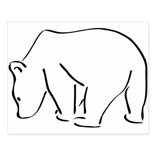 Die Bärenbären-Briefmarke Gummistempel (Prägung)