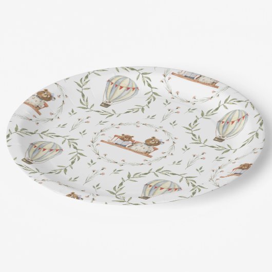 Die Bärenfamilie Pappteller (Schrägansicht)