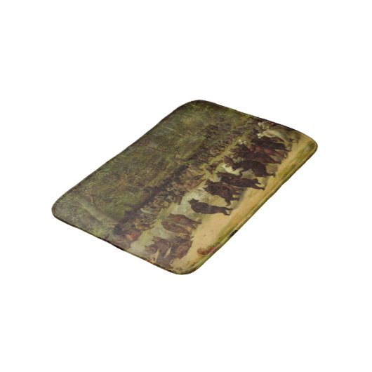 Die Bärenmalerei - William Holbrook Bart Badematte (Schrägansicht)