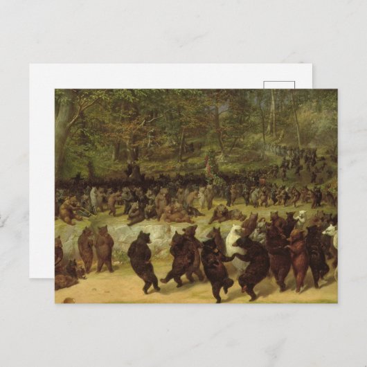 Die Bärenmalerei - William Holbrook Bart Postkarte (Vorne/Hinten)