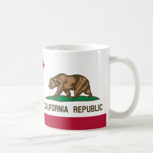 Die Bärn-Flagge - Flagge des Staat von Kalifornie Kaffeetasse