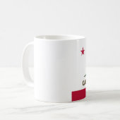 Die Bärn-Flagge - Flagge des Staat von Kalifornien Kaffeetasse (Vorderseite Links)
