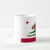 Die Bärn-Flagge - Flagge des Staat von Kalifornien Kaffeetasse (Mittel)