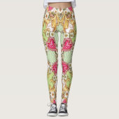 Die barocken mit BlumenLeggings der Frauen Leggings (Vorderseite)