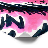 Die Baroness™ und ihr rosa Werwolf Poster (Ecke)