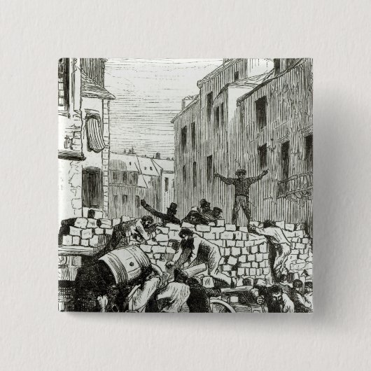 Die Barrikade Button (Vorderseite)