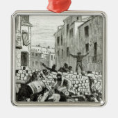 Die Barrikade Ornament Aus Metall (Vorne)