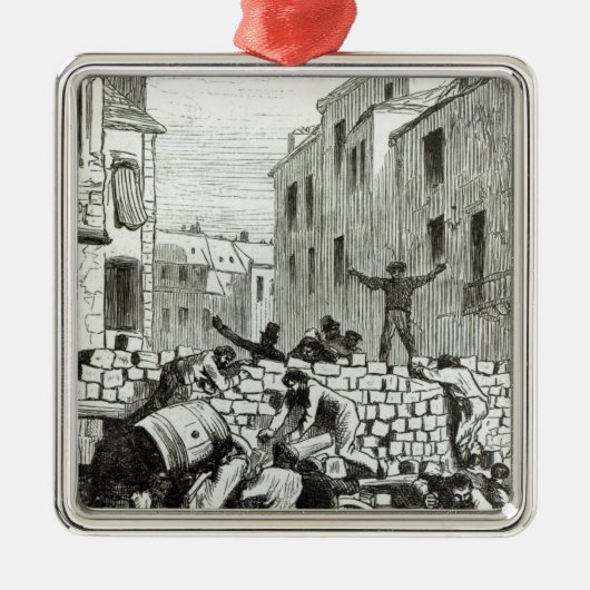 Die Barrikade Ornament Aus Metall (Vorne)