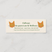 Die Bärte der Katze Mini Visitenkarte (Rückseite)