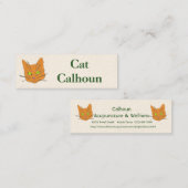 Die Bärte der Katze Mini Visitenkarte (Vorne/Hinten)