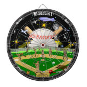 Die Baseball-Feld-sternenklaren Nächte V. 2 Dartscheibe (vorne)